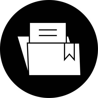 belge simgesi, vektör çizimi