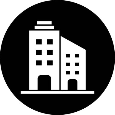 Modern yapı simgesinin vektör illüstrasyonu