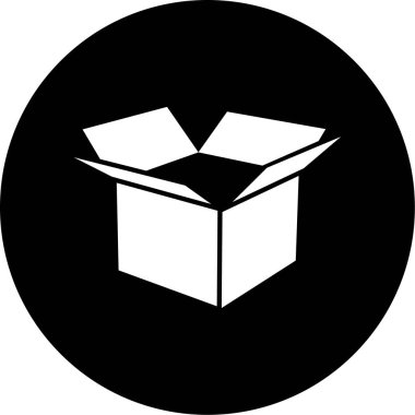 kutu simgesi, vektör illüstrasyonu