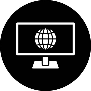 vektör lcd simgesi illüstrasyonu