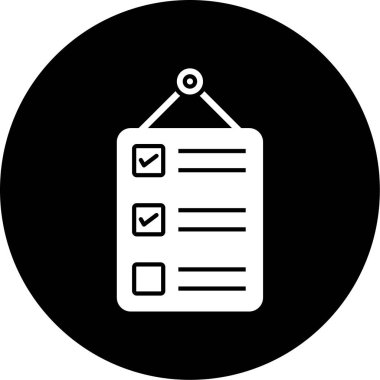 İş listesinin vektör illüstrasyonu