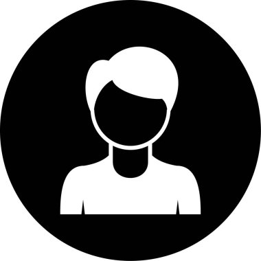 Avatar simgesi, vektör illüstrasyonu