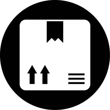 Bir dağıtım simgesinin vektör illüstrasyonu