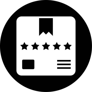 Bir yıldız simgesinin vektör illüstrasyonu