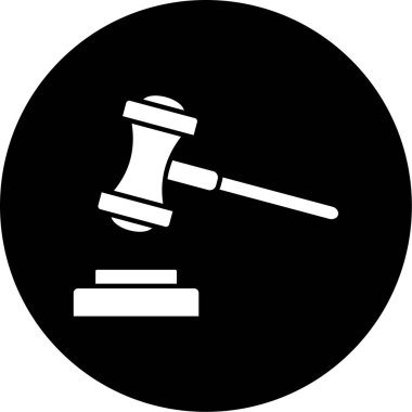 Hukuk simgesinin vektör illüstrasyonu