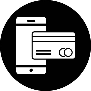 Kredi kartı simgesi, vektör illüstrasyonu