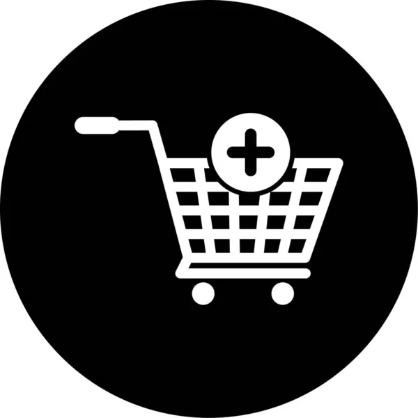 Icono Del Carrito Compras Ilustración Del Vector — Archivo Imágenes Vectoriales