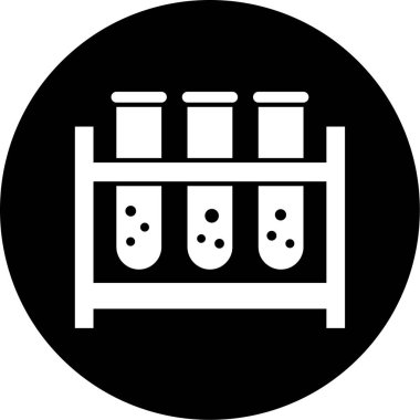 test tübü ikon vektör çizimi