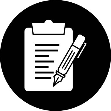 Belge simgesinin vektör illüstrasyonu