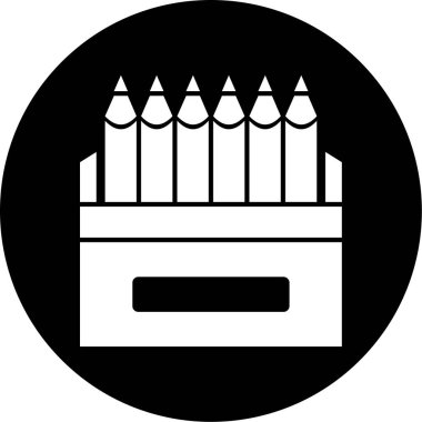 Kalem. Web simgesi basit illüstrasyon