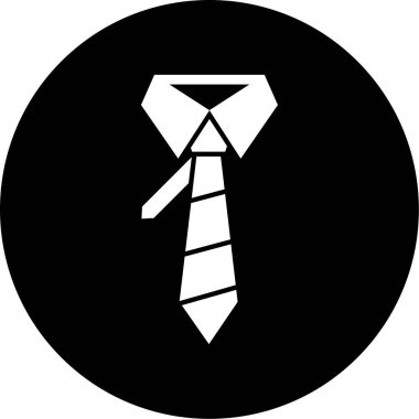 Kravat. Web simgesi basit illüstrasyon