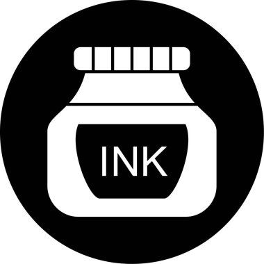 Bir şişe simgesinin vektör illüstrasyonu