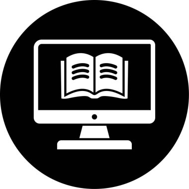 Kitap simgesinin vektör illüstrasyonu