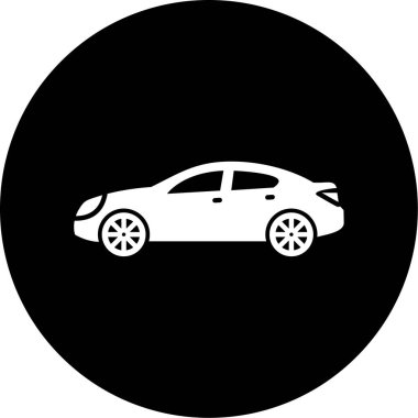 araba simgesi vektör illüstrasyonu