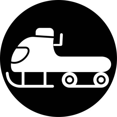 Bir araba simgesinin vektör illüstrasyonu