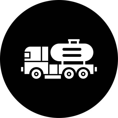 kamyon simgesi, vektör illüstrasyonu