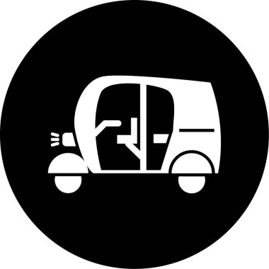 Bir kamyon simgesinin vektör çizimi