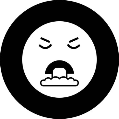 Mutlu yüz simgesinin vektör illüstrasyonu