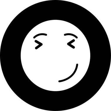 Bir yüz simgesinin vektör illüstrasyonu