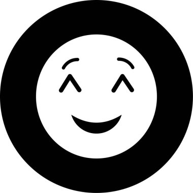 gülen yüz ifadesi vektör illüstrasyonu