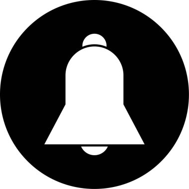 Çan simgesinin vektör illüstrasyonu
