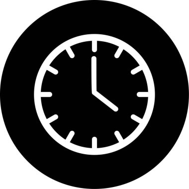 Saat. Web simgesi basit illüstrasyon