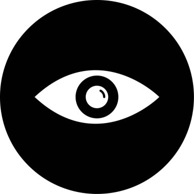 Göz simgesinin vektör illüstrasyonu