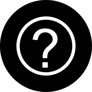 Soru işareti. Basit tasarım