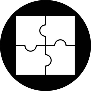 Bulmaca simgesi vektör çizimi