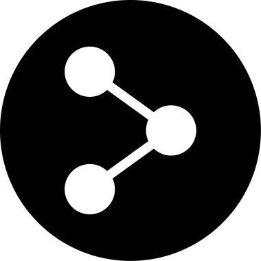 Paylaş. Web simgesi basit illüstrasyon