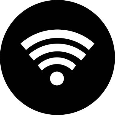 Wifi simgesi, vektör illüstrasyonu