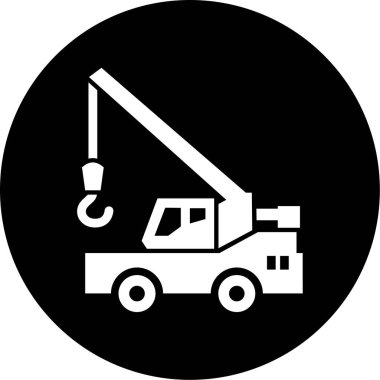 Bir kamyon simgesinin vektör çizimi