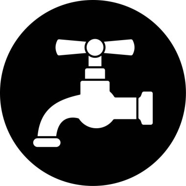 su musluğu simgesi soyut bir grupta izole edildi