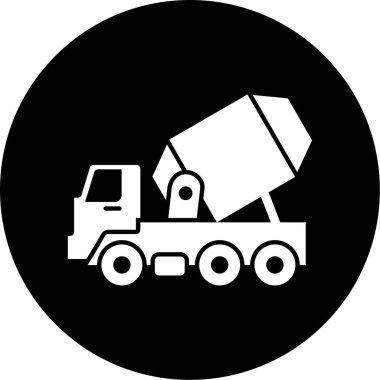 Bir kamyon simgesinin vektör çizimi