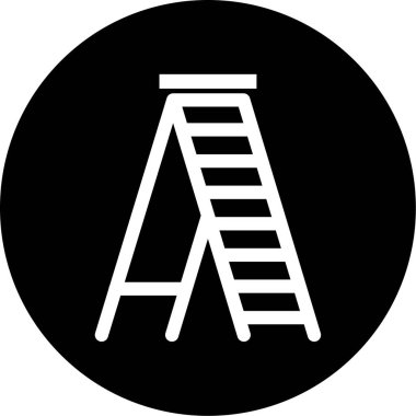 Bir merdiven simgesinin vektör çizimi