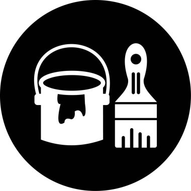 Boya. Web simgesi basit illüstrasyon