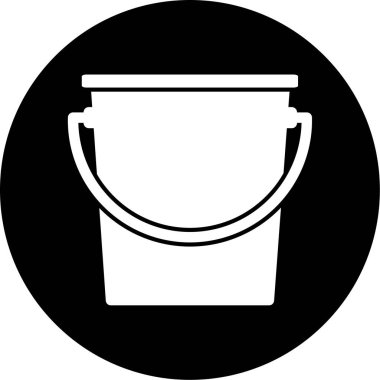 kova simgesinin vektör illüstrasyonu