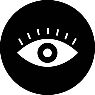 Göz simgesinin vektör illüstrasyonu