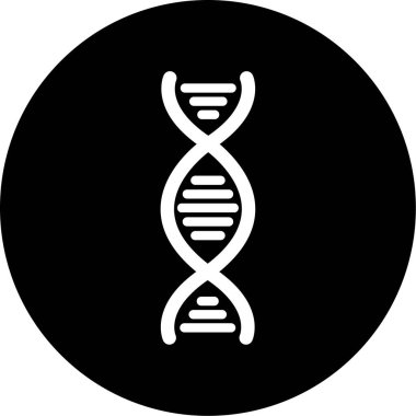 DNA simgesinin vektör illüstrasyonu