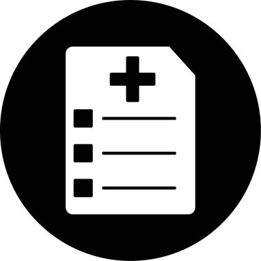 vektör tıbbi liste resimleme