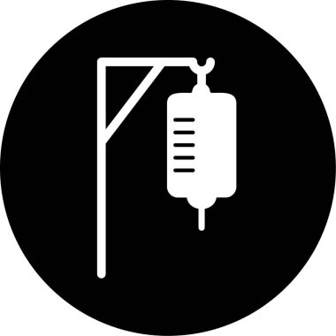 Bir şırınga simgesinin vektör çizimi