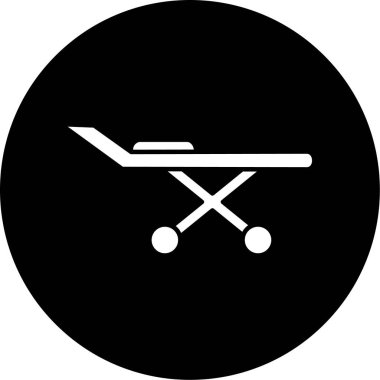 Bir hastane simgesinin vektör illüstrasyonu