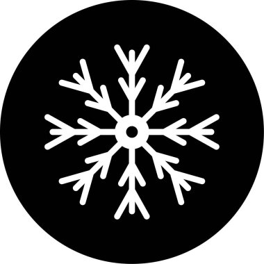 vektör kar tanesi simgesi, illüstrasyon
