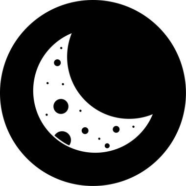 Ay. Web simgesi basit illüstrasyon