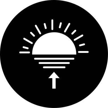 Vektör güneş simgesi illüstrasyonu