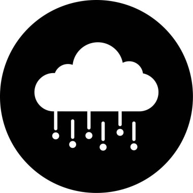 Bulut. Web simgesi basit illüstrasyon