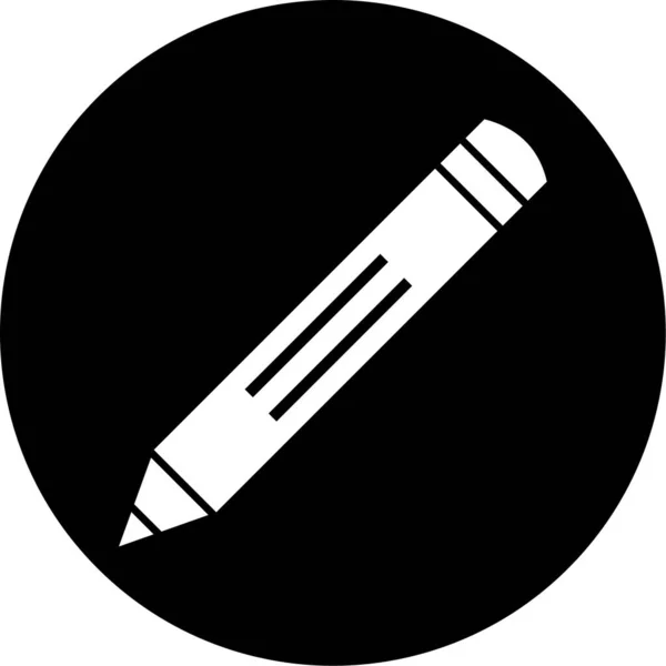 Bleistift Symbol Trendigen Stil Isolierten Hintergrund — Stockvektor