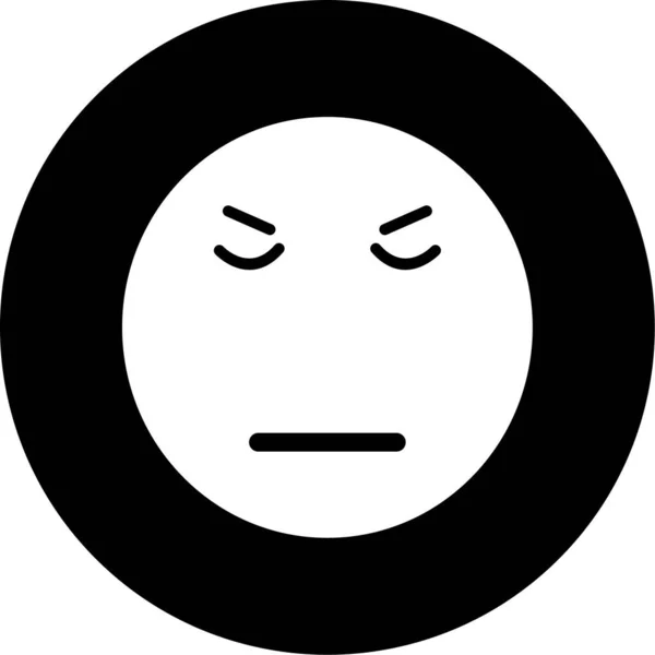 Gesicht Emoticon Symbol Vektorillustration — Stockvektor