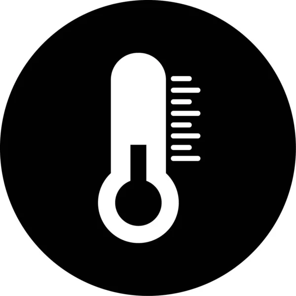 Thermometer Web Ikone Einfaches Design — Stockvektor