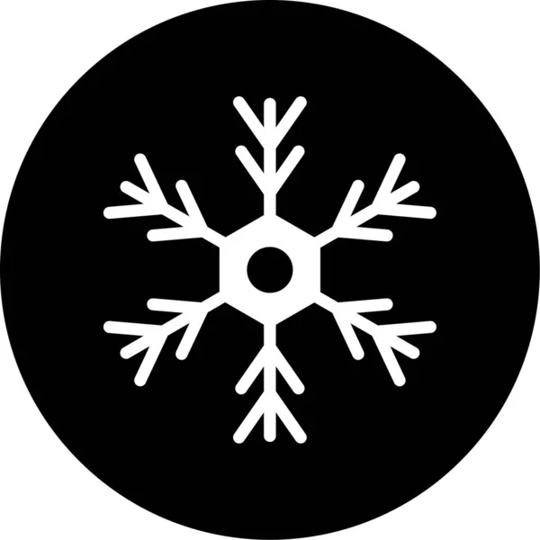 矢量雪花图标插图 — 图库矢量图片